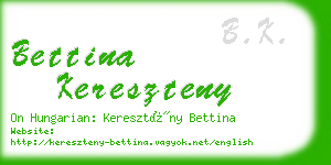 bettina kereszteny business card